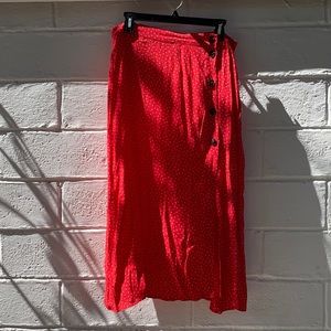 H&M | red polka dot skirt | size 12 | NEW